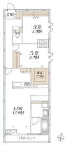 SUEHIRO COURT 常盤II【2階】の間取り