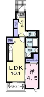 カーサエテルノ【1階】の間取り
