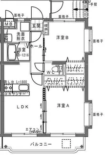 ユーミー西町【1階】の間取り