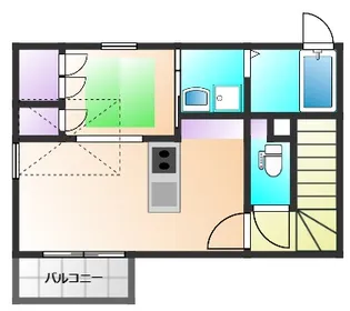 めぞんどかしぇっと弐【2階】の間取り