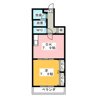 ミン ファルモルII【2階】の間取り