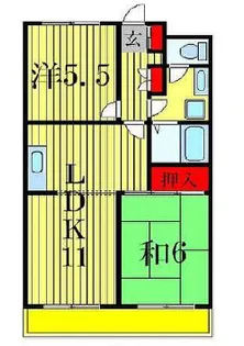 グランピニエール松戸【4階】の間取り