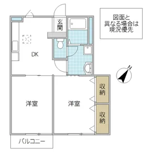 サンフォレスタ A【1階】の間取り