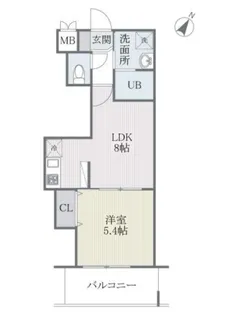 ジェイド博多【13階】の間取り