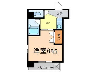 スクエア橘【6階】の間取り