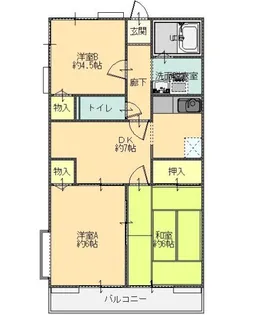 I・サンライズ【1階】の間取り