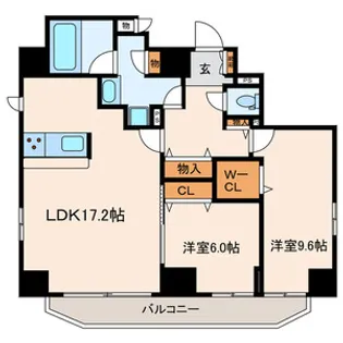 Lucente赤羽【10階】の間取り