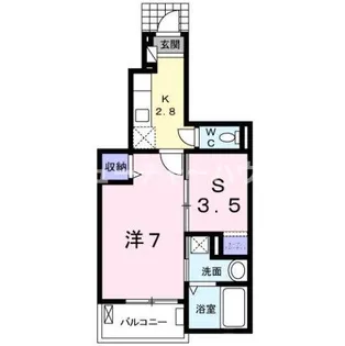 ロリエ B【1階】の間取り