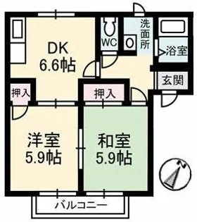 プラスペリティ【2階】の間取り