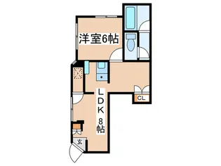 ラサール聖蹟3【1階】の間取り