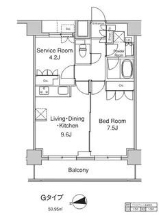 PROUD FLAT浅草駒形【12階】の間取り