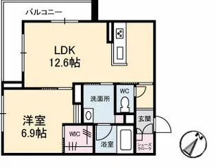 エイラント大福【3階】の間取り