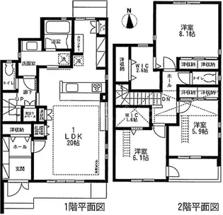 フィカーサ上中里【1階】の間取り