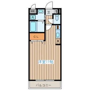 レーベンス柏木【5階】の間取り