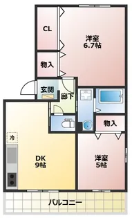 エスポワール KII【2階】の間取り