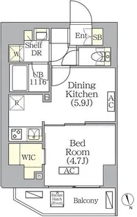 BRICK RESIDENCE 南青山【2階】の間取り