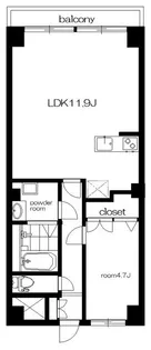 竹嶋マンション【2階】の間取り