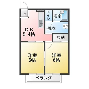 YBハオス有松【2階】の間取り