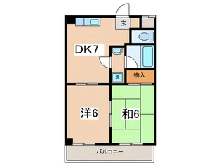 ハーモニー東林間【3階】の間取り