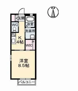 カーサ・ア・コルテ II棟【2階】の間取り