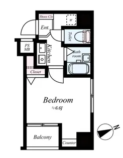 ベレール日本橋兜町【2階】の間取り