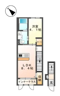 リブロ弐番館【2階】の間取り