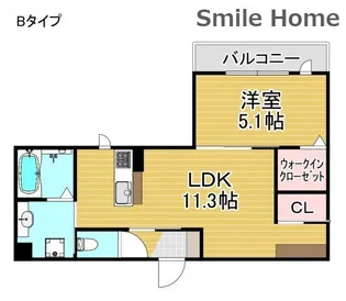 RayMaison住吉大社【1階】の間取り