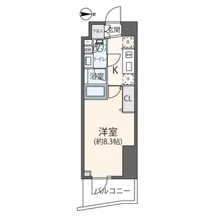 リージア下北沢【3階】の間取り