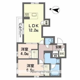 フリズリー芳斉【1階】の間取り