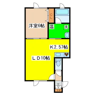 プレッツェルモカ【1階】の間取り