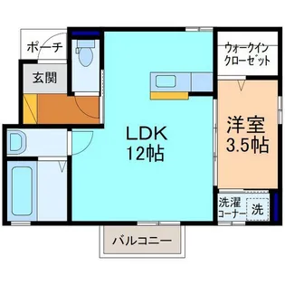 トライアンフ【1階】の間取り