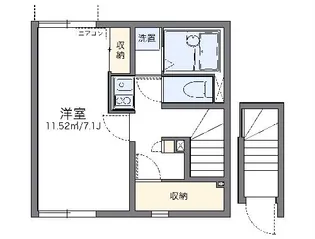 レオネクスト呼続【2階】の間取り