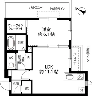 エクラージュ【4階】の間取り
