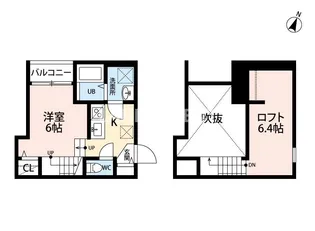 KEE福大前【2階】の間取り