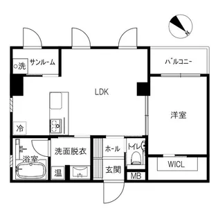 PARADIS【4階】の間取り