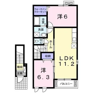 セレーノ草薙I【2階】の間取り