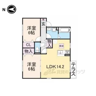 ビエナコート【1階】の間取り