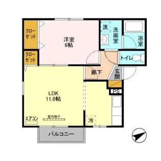 ロイヤルガーデン【2階】の間取り