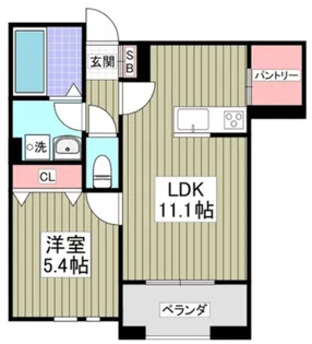 ブリーズコート扇橋【1階】の間取り
