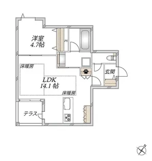 Grand Nobie Omori【1階】の間取り