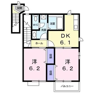 アース・ライトB【2階】の間取り