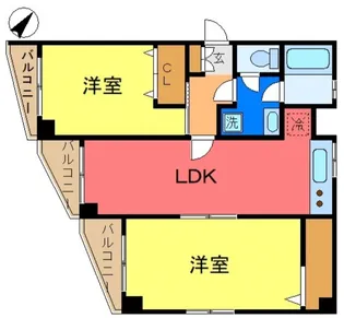 クレストヒルズ新小岩駅前【6階】の間取り