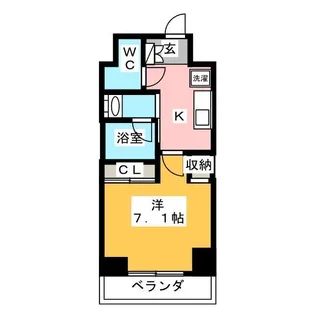 バウスフラッツ住吉【1階】の間取り