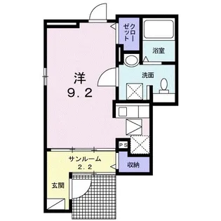グレイス・ヒル【1階】の間取り
