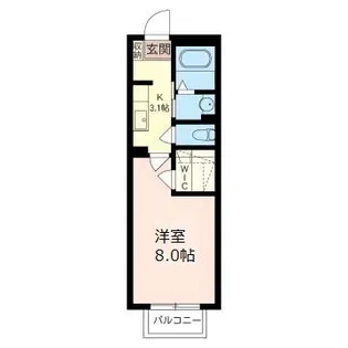 ディアナA【1階】の間取り