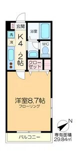 Eos Court【4階】の間取り