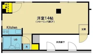 ニューハイム三ツ沢【3階】の間取り