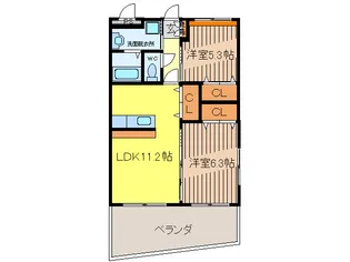 DIA PROSPER【1階】の間取り