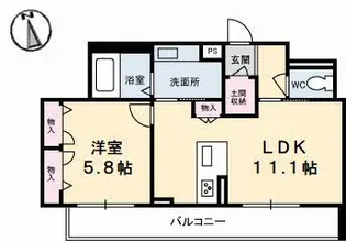 FORENABRUN徳島【2階】の間取り