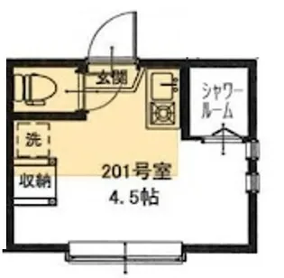 アーバンプレイス雑司ヶ谷B【2階】の間取り
